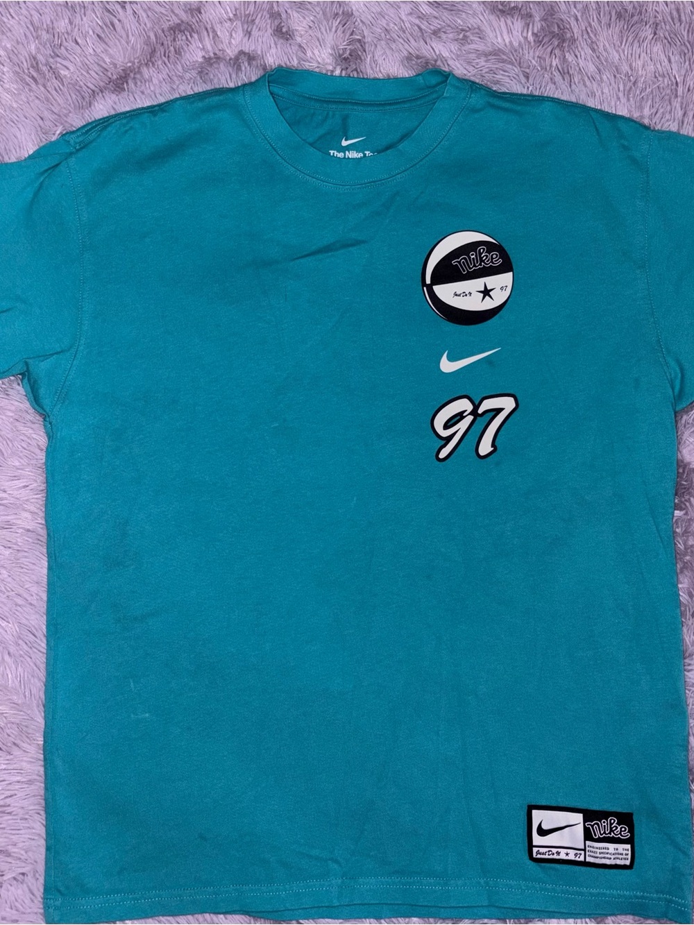 Nike Men’s Teal Graphic Short Sleeve Tee with 97 Logo